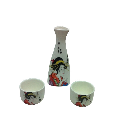 Sake Set 3tlg. Geisha