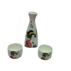 Sake Set 3tlg. Geisha