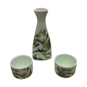 Sake Set 3tlg. Landschaft