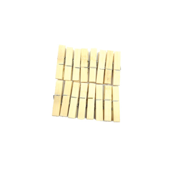 Tellerclips aus Bambus Set 20St. ca.6x1,2cm