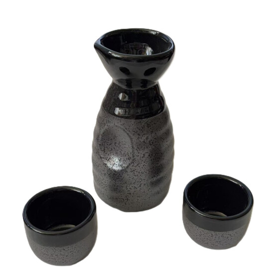 Sake Set 3tlg. schw.
