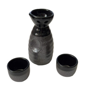 Sake Set 3tlg. schw.