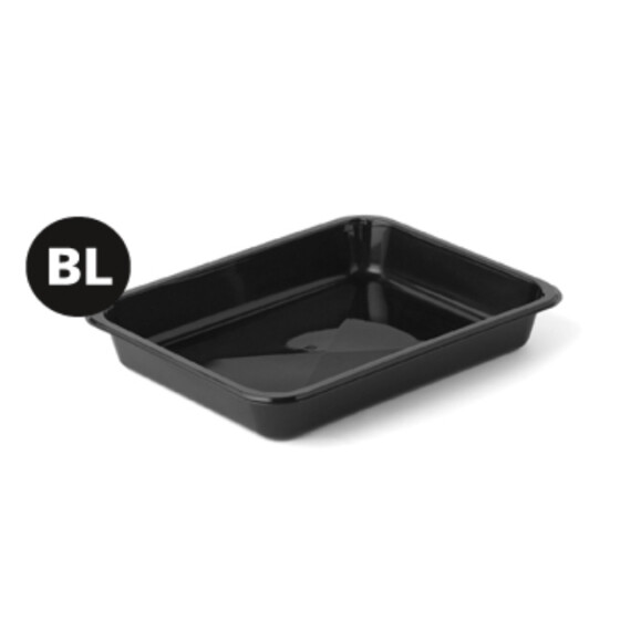 iP - Schale PP 1-Fach schwarz 30. 500St.