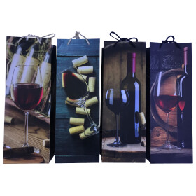 Geschenktaschen für Flaschen 12St. ( Kt. 40 )