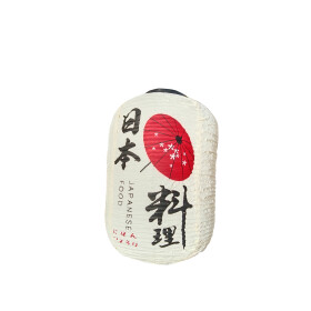 Japanische Lampion Kunststoff weiss