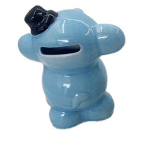 Spardose - Elefant - blau (150St,/Kt.)