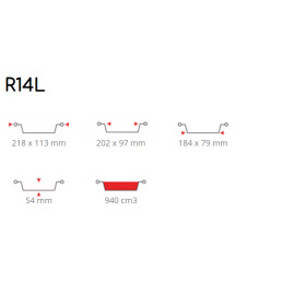 TOP - R14L - Aluschale - 500 Stk.