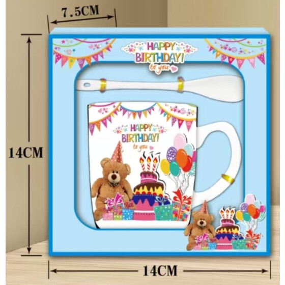 Trinkbecher 2tlg. Happy Birthday