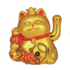 Winkekatze Solar matt gold ( KT. 240 )