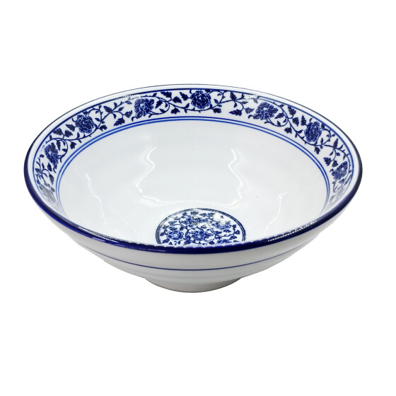 Nudelschale Blumen blau 25 x 10cm gr.