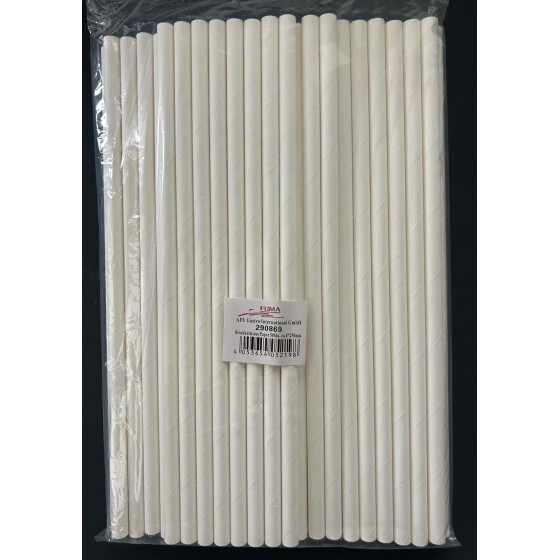 Strohhalm aus Pappe 50Stk., ca.8x250mm