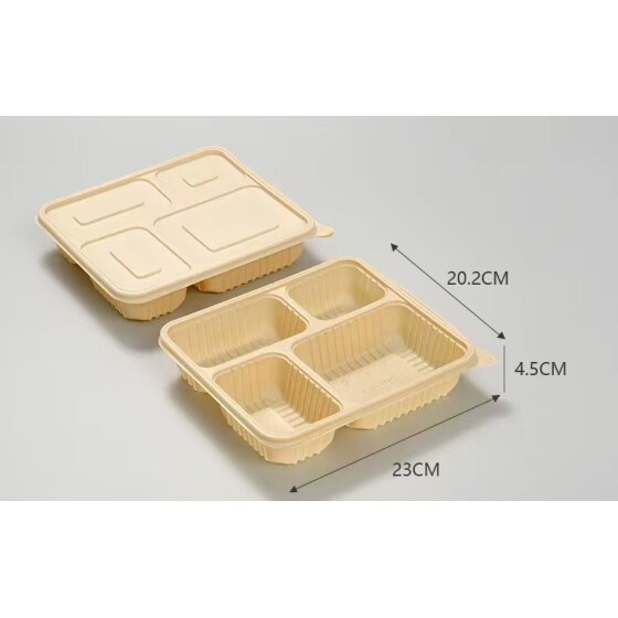 Bento Box Maisgranulat creme 4-fach, 1050ml 200St.