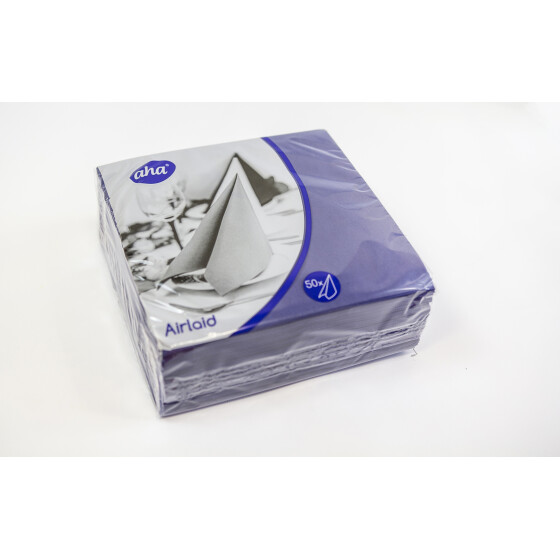 Dinnerservietten Airlaid 1/4 Falz 40cm, 50Stk Dunkel Blau