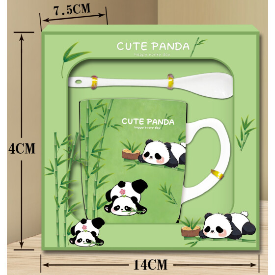 Trinkbecher Happy Panda 2tlg.