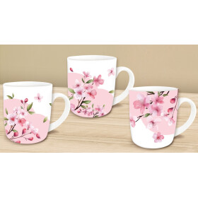 Trinkbecher 2tlg. Blumen