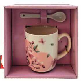 Trinkbecher 2tlg. Blumen