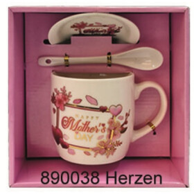 Trinkbecher Muttertag Herzen 3tlg.