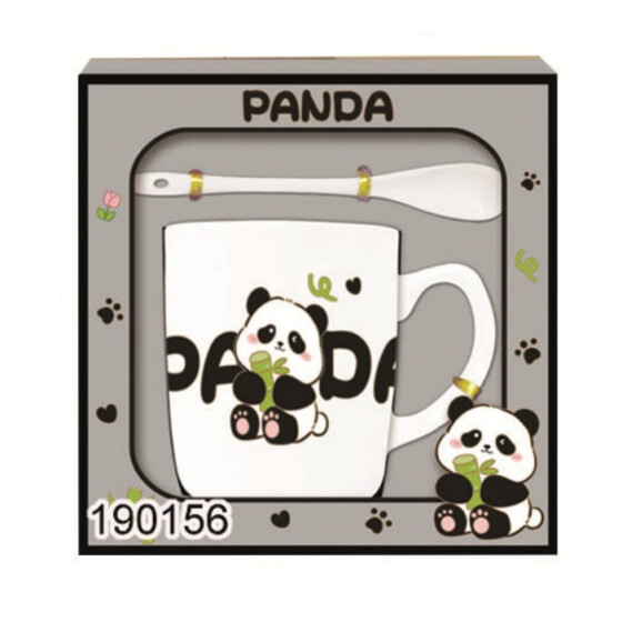 Trinkbecher 2tlg. Panda Bambus